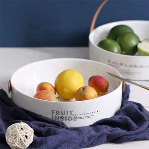 Cuenco grande de porcelana para fruta, productos decorativos para el hogar, tamaño personalizado, 8 pulgadas, para hotel - Product Image 3