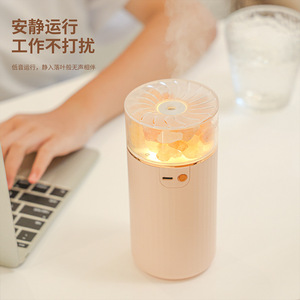 Salt Mine Humidifier With Crystal <b>Light</b> And Aromatherapy For Home Use 0.5-1L USB Powered - Product Image 2