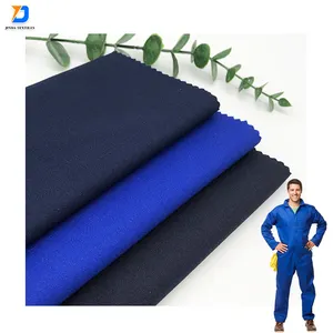 Jinda TC 80/20 polyester and cotton or 65/35 woven twill fabric mini-matt in stock gabardine fabric for vest uniform