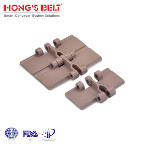 Hongsbelt HS-820-K325 en iyi fiyat çok fonksiyonlu paslanmaz çelik plastik zincirler konveyör bant - Product Image 5