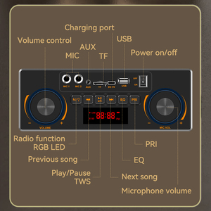 Altavoz <span class=keywords><strong>de</strong></span> karaoke inalámbrico BT integrado <span class=keywords><strong>con</strong></span> micrófono <span class=keywords><strong>de</strong></span> audio para niños, KTV en casa, <span class=keywords><strong>con</strong></span> capacidad <span class=keywords><strong>de</strong></span> carga, 1, 2, 2, 2, 2, 2, 2 - Product Image 5