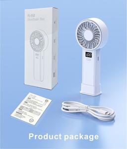 Ventilador USB Portátil al por Mayor, Mini Ventilador de Escritorio Plegable, Pequeño Ventilador de Cuello Colgante, Digital, con Aromaterapia, Batería, Plástico, para el Hogar - Product Image 6