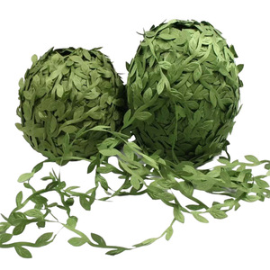 Guirlande artificielle de feuilles de saule, bouquet de vigne verte pour décoration de mariage et de maison, 200 cm+, en tissu polyester - Product Image 5