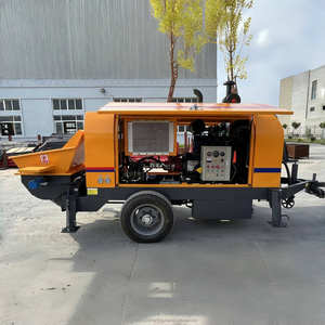 Pompe à béton diesel de vente d'usine Mini camion électrique de pompes à béton Pompe de transport de béton HBTS40 - Product Image 2