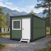 Maison préfabriquée en conteneur de 20 pieds, emballage plat, logement portable, bureau