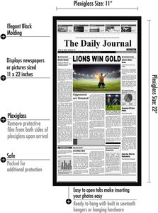 Món quà giáng sinh <span class=keywords><strong>11x22</strong></span> báo Gỗ đánh bóng plexiglass hiển thị Poster hiển thị bài viết chữ ký Bộ sưu tập hình ảnh khung ảnh - Product Image 3