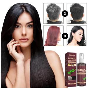 Suero de tratamiento para el cabello blanco, reparación hidratante, Polygonum Multiflorum, spray líquido para ennegrecer el cabello a base de hierbas - Product Image 3