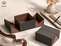 Boîte cadeau de luxe écologique personnalisée avec fermeture magnétique, poignée et doublure en satin, emballage avec logo pour extensions de cheveux naturels