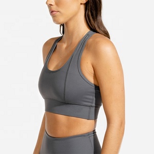 PIHA SPORTS Women's Sports Bra Padded Adjustable Racerback Strap Medium Support Spandex/Polyester Athletic Running Wireless <b>Wrap</b> - Product Image 1