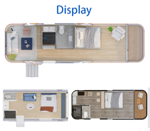 Cymdin Sang Trọng Nhà Hiện Đại Pod 2-4 Phòng Ngủ Di Động Modular Prefab Biệt Thự Có Thể Tháo Rời Không Gian Viên Nang Cấu Trúc Thép Cho Khách Sạn - Product Image 3