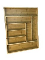 Organisateur de tiroir extensible en bambou Chenzhu, plateau de service pour commode, accessoires de cuisine