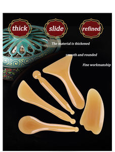 الشركة المصنعة مباشرة المهنية الراتنج Gua Sha مجلس الوجه بالابر القلم للعناية بالوجه مجلس كشط - Product Image 6