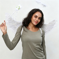 Ailes d'ange, ailes de démon, ailes en plumes, décorations douces, Halloween, Noël, carnaval, cosplay, accessoires de scène de mariage, fournitures pour fêtes d'enfants