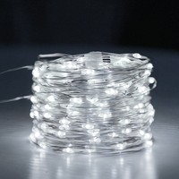 Guirlande lumineuse LED de Noël extérieure étanche IP44 de 12 m avec base E27, 100 LED dimmables, vente en gros