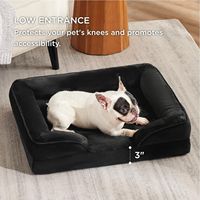 Indoor-Hundebett aus Wildleder mit erhöhtem Rand, atmungsaktiv und wasserdicht, für tägliche Erholung und Gemütlichkeit zu Hause