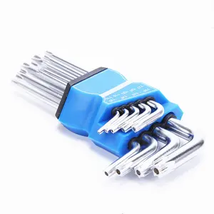 Factory customized cheaper metric and imperial size spanner t handle hex key wrench set (with free small gift)