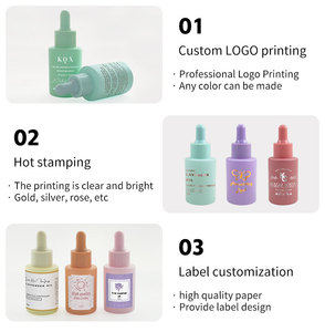 Botella de Vidrio Mate de Lujo con Gotero de 30 ml para Cosméticos, Cuidado de la Piel y Aceite Capilar - Product Image 6