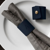 Anneau de serviette en matériau divers, clip de table d'hôtel, modèle simple et sportif quatre saisons L-138, boucle de nappe en sachet OPP