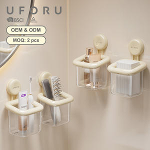 UFORU رف حائط للمطبخ مركب على حائط الحمام منظم رف تخزين معلق على الحائط - Product Image 1