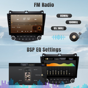 Pantalla táctil de 10,1 "estéreo BT manos libres FM Radio cámara de marcha atrás Control del volante 12V Radio de coche para Honda Accord 7th - Product Image 6