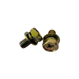 Hex Head Combination Machine <b>Screws</b> Metric Carbon Steel Class 8.8 Zinc Plated Coarse Thread Fasteners - Product Image 2