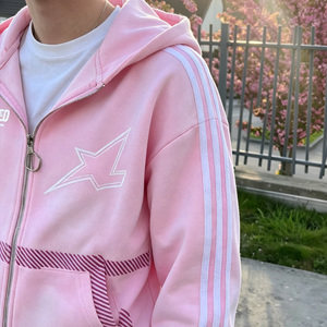 Conjunto Deportivo Personalizado de Alta Calidad en Algodón, Pantalones Deportivos con Rayas de Felpa Francesa y Sudadera con Capucha, Ropa Deportiva Urbana para <span class=keywords><strong>Hombre</strong></span> - Product Image 4