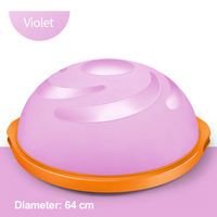 Offre Spéciale : Ballon d'Équilibre Portable Demi-Sphère avec Bande de Résistance à Surface Nervurée Antidérapante pour Entraînement à Domicile