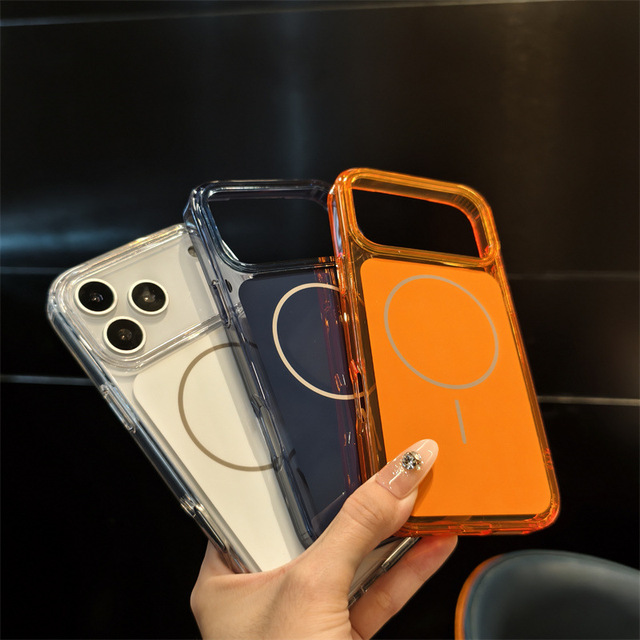 Anti-Drop Acrylic Back Cover Strong Magnetic Phone Case for Apple for iPhone 18 17 16 15 14 13 12 11 Pro Max XS X XR 6 7 8 Plus