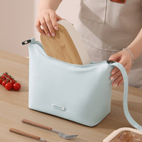 Sac repas étanche en PEVA 300D, facile à nettoyer, réutilisable, pour l'école et le campus