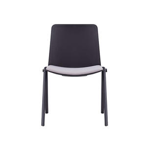 <span class=keywords><strong>Chaise</strong></span> de loisirs en plastique enduite de poudre noire de <span class=keywords><strong>chaise</strong></span> de conférence facultative de couleur avec le coussin - Product Image 6