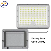 Lampes solaires extérieures étanches 100W, ZY Die-Cast Al Solar Street/Flood Light avec charge 25% plus rapide et réflecteur