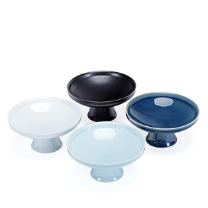 Ensemble de plateaux à fruits en céramique sur pieds hauts pour servir des collations à la maison 12cm 15cm 18cm - Product Image 5