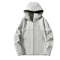 Nouvelle Veste Softshell Unisexe à Capuche en Velours Fin Style 2026, Imperméable, Coupe-Vent et Anti-Salissure pour l'Extérieur, Idéale pour l'Alpinisme, avec Impression de Logo