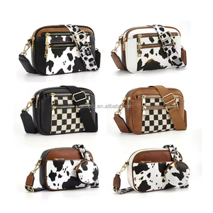 Bolso cruzado informal <span class=keywords><strong>de</strong></span> Compras <span class=keywords><strong>de</strong></span> moda <span class=keywords><strong>de</strong></span> cuero <span class=keywords><strong>de</strong></span> imitación con hombro con tirantes, bolso cruzado cuadrado <span class=keywords><strong>de</strong></span> cuero PU para <span class=keywords><strong>mujer</strong></span> - Product Image 3