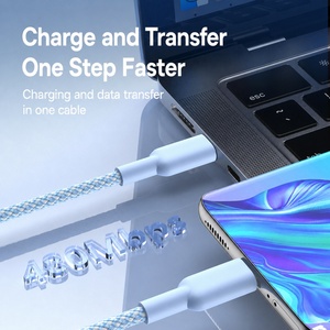สายชาร์จแบบถัก USB C to USB C ความยาว 1 ม. 2 ม. 3 ม. รองรับการชาร์จเร็ว 60W พร้อมซิงค์ข้อมูล - Product Image 3