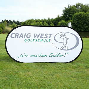 Banner A-Frame Ovale Portatile Personalizzato per Sport all'Aperto, Banner Pop-up con Logo Golf per <span class=keywords><strong>Pubblicità</strong></span> - Product Image 6