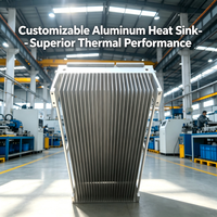 Dissipateur thermique en aluminium extrudé de précision personnalisé pour diode laser haute puissance et radiateur de communication optique