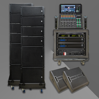 Sistema de Altavoces Line Array LS3 KSL(8+4+2) Mono, con Carcasa de Madera, Pasivo, Resistente al Agua, para Exteriores, con 3 Años de Garantía
