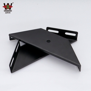 Supports d'angle de lit Disiwei noirs, en métal épaissi, pour la fixation de cadre de lit, connecteurs en fer triangulaires. - Product Image 2
