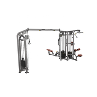 Équipement de musculation professionnel Inpek K0480, multi-stations 4 postes, machine d'entraînement de force, pile de poids 90KG/70KG, tube en acier 3.0mm
