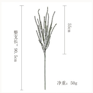 Césped Artificial Meng Jie de 30cm-100cm, Base Verde con Detalles Blancos, Decoración para el Hogar, Planta Ornamental - Product Image 2