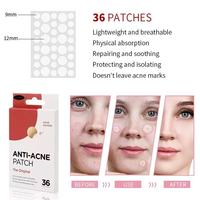 Patchs Hydrocolloïdes Anti-Transpiration pour l'Acné, Puissants Patchs Coréens Infusés au Curcuma pour la Réparation de l'Acné du Visage, 36 Pièces, Patchs Végétaliens Contre les Boutons