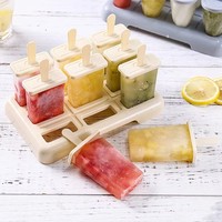 Bâtonnets de crème glacée en bois jetables écologiques et durables 114*10*2mm, bords arrondis, vente en gros, optez pour le vert
