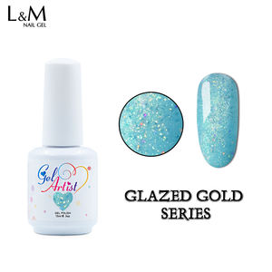 سلسلة أظافر ذهبية LED بالأشعة فوق البنفسجية من IBD جيل Soak-Off تصميم فني 6 ألوان لجميع المواسم أساس 15 - Product Image 2