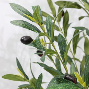 Arbre d'olivier artificiel d'intérieur, feuilles persistantes, fruits en plastique, ornements décoratifs, plantes artificielles d'intérieur pour mariage, verdure décorative - Product Image 3