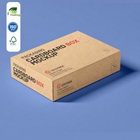 Boîte d'expédition de chaussures écologique personnalisée avec gaufrage et insert en mousse kraft ondulée pour baskets, bottes, e-commerce et vente en gros