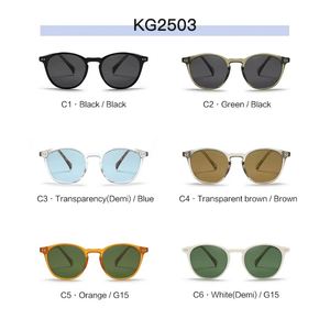 Lunettes de soleil polarisées rondes UV400 de haute qualité avec monture en acétate de propylène, style punk, pour hommes et femmes, avec logo personnalisé 2025 - Product Image 4