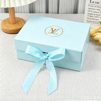 Boîtes cadeaux magnétiques noires avec logo en feuille d'or personnalisée - Boîtes d'emballage pliables de luxe pour cadeaux