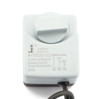 Usine directe Micro AC24V/AC220V actionneur électrique en laiton en plastique vanne d'eau à bille tête carrée lien OEM soutenu vannes de commande