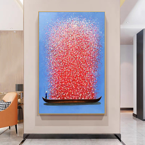 Mintura fait à la main grande toile 3D <span class=keywords><strong>couteau</strong></span> fleur <span class=keywords><strong>peinture</strong></span> à l'<span class=keywords><strong>huile</strong></span> personnalisé moderne décor à la maison mur Art en gros retour charge terne - Product Image 5